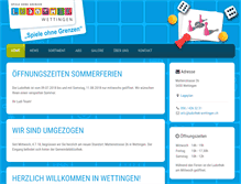 Tablet Screenshot of ludothek-wettingen.ch